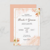 Invitation de mariage élégante (Devant / Derrière)