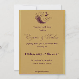 Invitation de mariage élégante