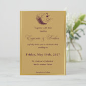 Invitation de mariage élégante (Debout devant)