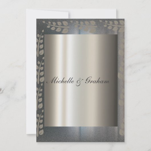 Invitation de mariage élégante (Devant)