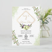 Invitation de mariage élégante (Debout devant)