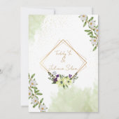 Invitation de mariage élégante (Dos)