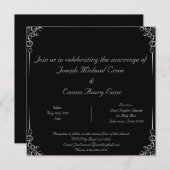 Invitation de mariage élégante (Devant / Derrière)