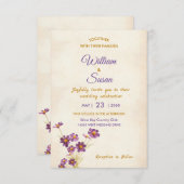 Invitation de mariage élégante (Devant / Derrière)