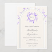 Invitation de mariage élégante  (Devant / Derrière)