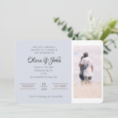 Invitation de mariage élégante (Debout devant)