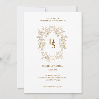 Invitation de mariage élégante