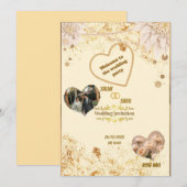 Invitation de mariage élégante (Devant / Derrière)