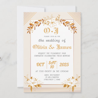 Invitation de mariage élégante