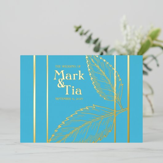 Invitation de mariage élégante (Debout devant)