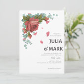 Invitation de mariage élégante (Debout devant)