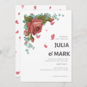 Invitation de mariage élégante (Devant / Derrière)