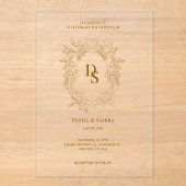 Invitation de mariage élégante (Recto)