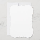 Invitation de mariage élégante à fleurs blanches (Dos)