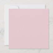 Invitation de mariage élégante à fleurs roses – Mo (Dos)