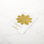 Invitation de mariage élégante à rosette florale (Rotation)
