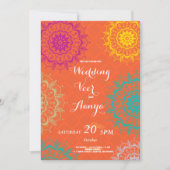 Invitation de mariage élégante au Mehndi (Devant)