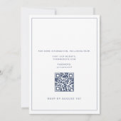 Invitation de mariage élégante avec code QR (Dos)