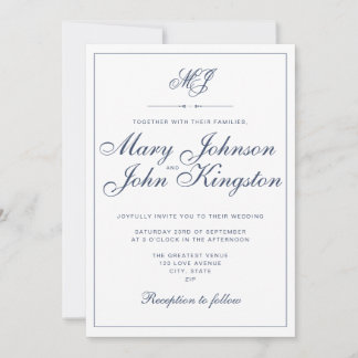 Invitation de mariage élégante avec code QR