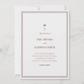 Invitation de mariage élégante avec des couleurs n (Devant)