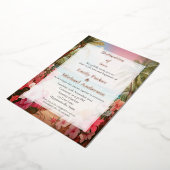 Invitation de mariage élégante avec feuille d'or (Rotation)