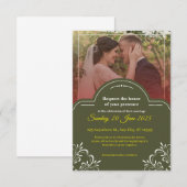 Invitation de mariage élégante – Classique (Devant / Derrière)