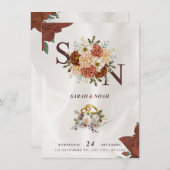 Invitation de mariage élégante - classique et roma (Devant / Derrière)