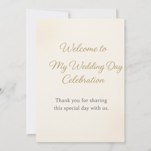 Invitation de mariage élégante | Design floral ave (Dos)