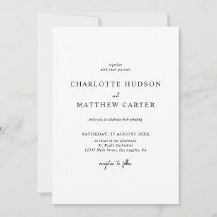 Invitation de mariage élégante   Détails sur le do