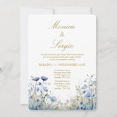 Invitation de mariage élégante en espagnol (Devant)