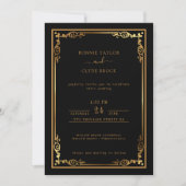 Invitation de mariage élégante et chic avec une to (Devant)