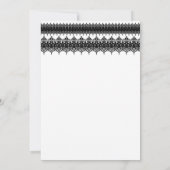 Invitation de mariage élégante et classe blanche e (Dos)