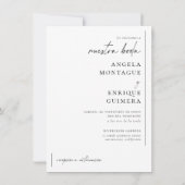 Invitation de Mariage Élégante et Moderne (Dos)