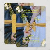 Invitation de mariage élégante et modifiable (Devant / Derrière)