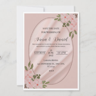 Invitation de mariage élégante et personnalisable