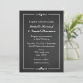 Invitation de mariage élégante et simple à la crai (Debout devant)
