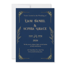 Invitation de mariage élégante et simple en papier