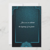 Invitation de mariage élégante marocaine (Dos)