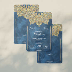 Invitation de mariage élégante Mehndi