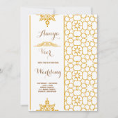 Invitation de mariage élégante Mehndi (Devant)