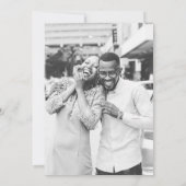 Invitation de mariage élégante minimale en or Itin (Dos)