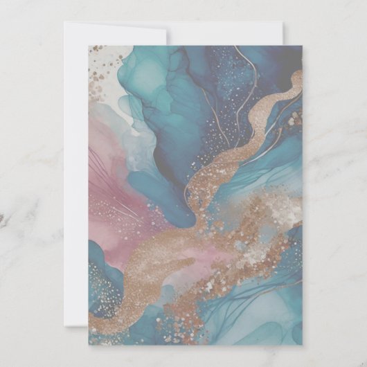 Invitation de mariage élégante - Modèle modifiable (Dos)