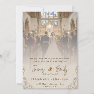 Invitation de mariage élégante Modèle personnali