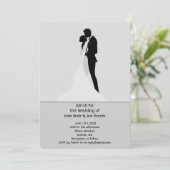 Invitation de mariage élégante moderne (Debout devant)