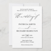 Invitation de mariage élégante moderne (Devant)