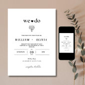 Invitation de mariage élégante moderne, Minimalist