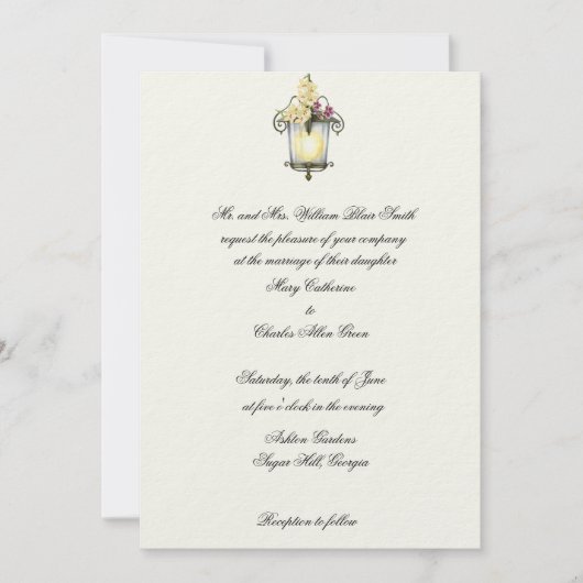 Invitation de mariage élégante ou affaire formelle (Devant)