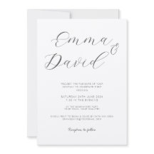 Invitation de mariage élégante personnalisée