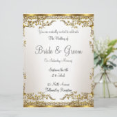 Invitation de mariage élégante populaire (Debout devant)