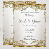 Invitation de mariage élégante populaire (Devant / Derrière)